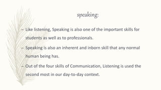Communication skills: LSRW | PPTX
