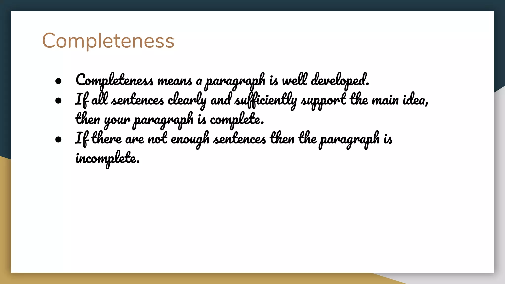Paragraph Writing and its structure. | PPT