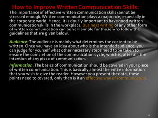 Communication skills ppt | PPTX