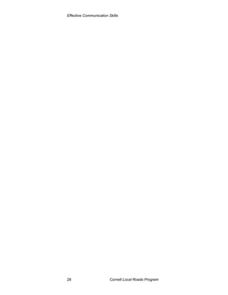 Effective Communication Skills




28                       Cornell Local Roads Program
 