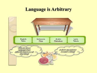 Language is Arbitrary
 