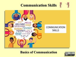 Communication Skills
Basics of Communication
 