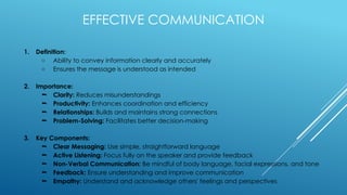 Communication Skills Presentation Important | PPTX