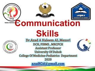 Communication
Skills
 