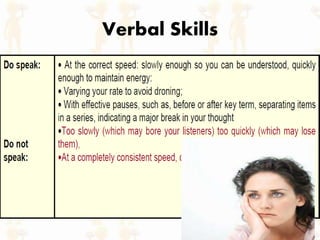 Verbal Skills
 