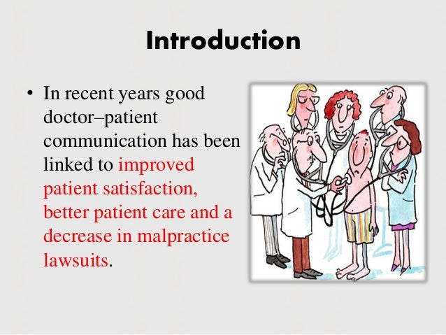 Doctor patient communication skils dissertation
