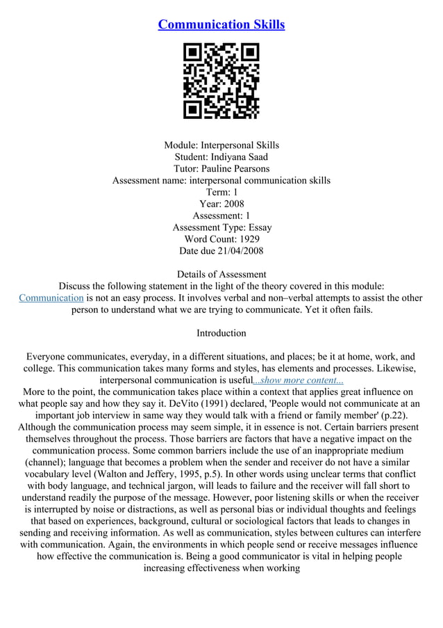 Communication visual data 3