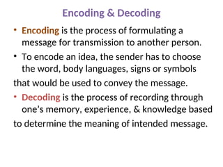 Encoding/decoding Miscommunication communicationskillsinnursing.ppt........ | PPT