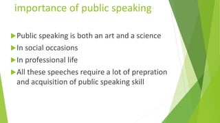 public speaking 