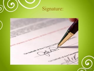 Signature:

 