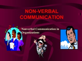 NON-VERBAL COMMUNICATION Nonverbal Communication in Organizations 