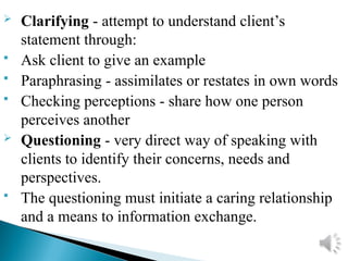 Clarifying And Rstating Examples Communication Skills Slides B.124456347ppt | PPT
