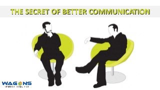 THE SECRET OF BETTER COMMUNICATIONTHE SECRET OF BETTER COMMUNICATION
 