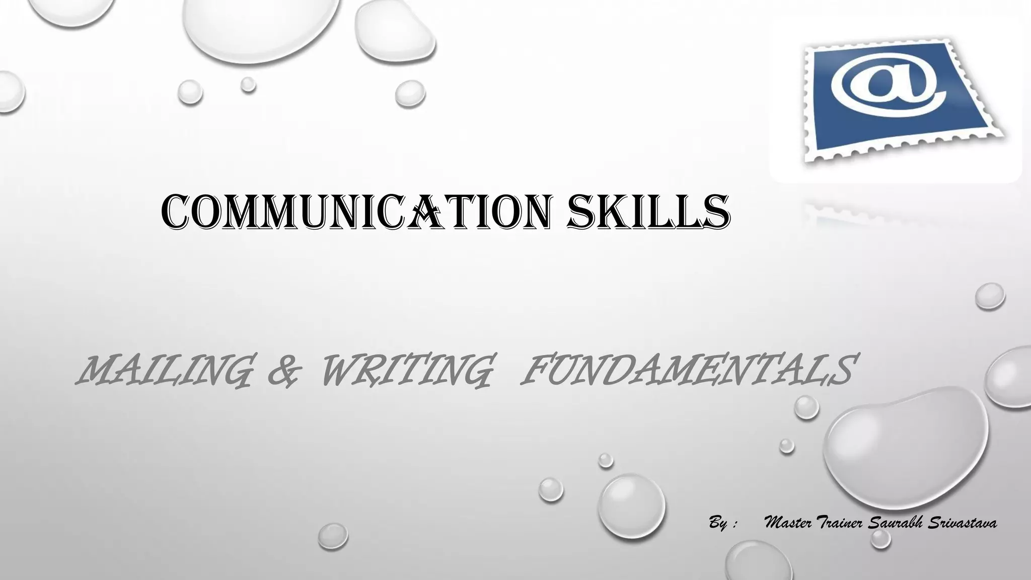 Communication Skills Written Communication Pdf