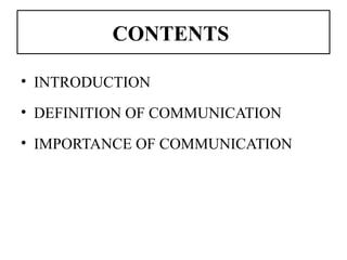 Scripts Communication Definition COMMUNICATION SKILS INTRODUCTION DEFINITION OF COMMUNICATION IMPORTANCE ...