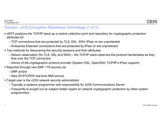 z/OS Encryption Readiness Technology (zERT) | PDF