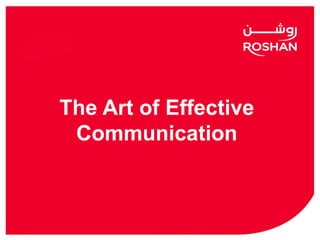 The Art of Effective
Communication
 