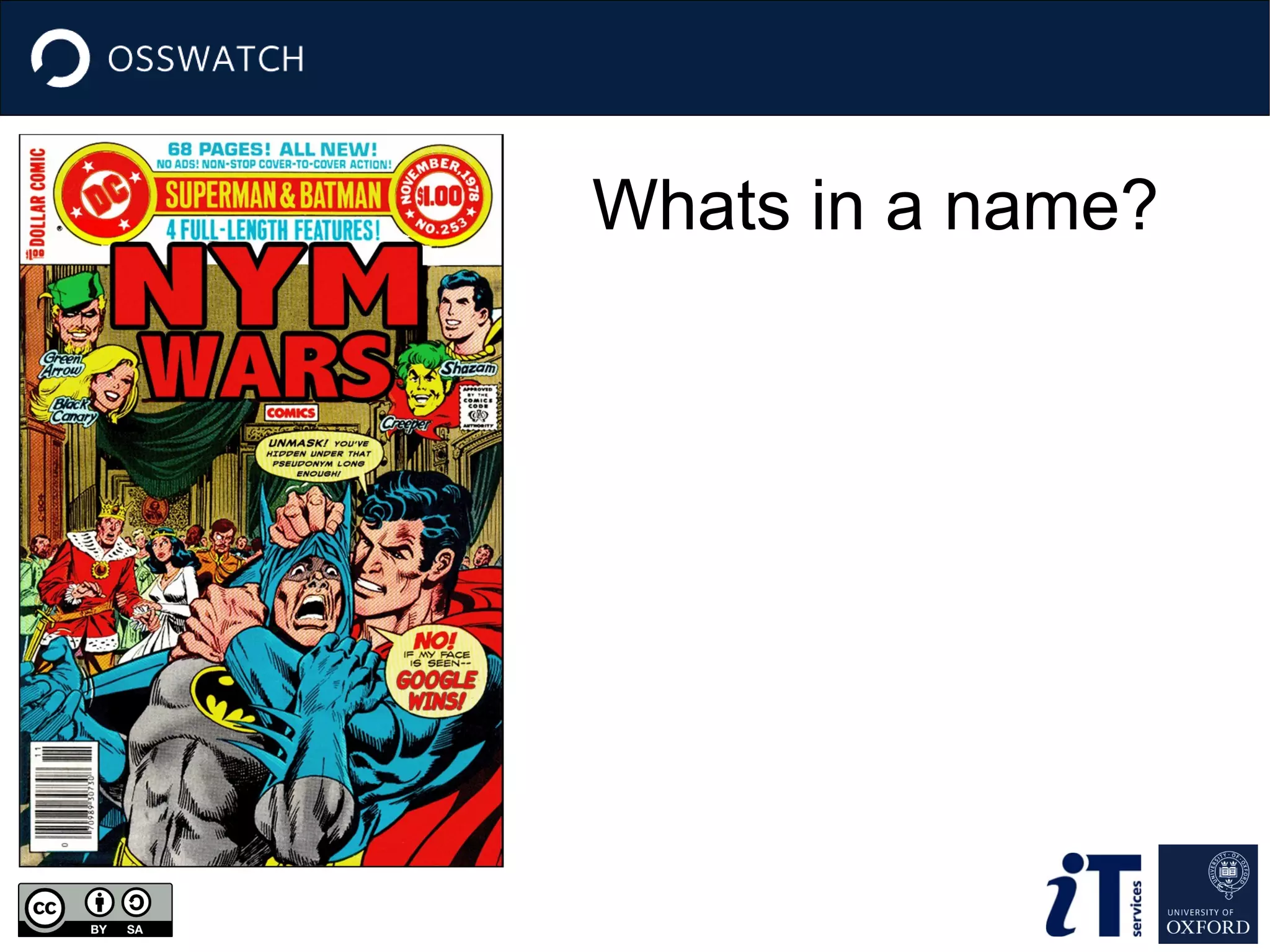 Whats in a name?
 