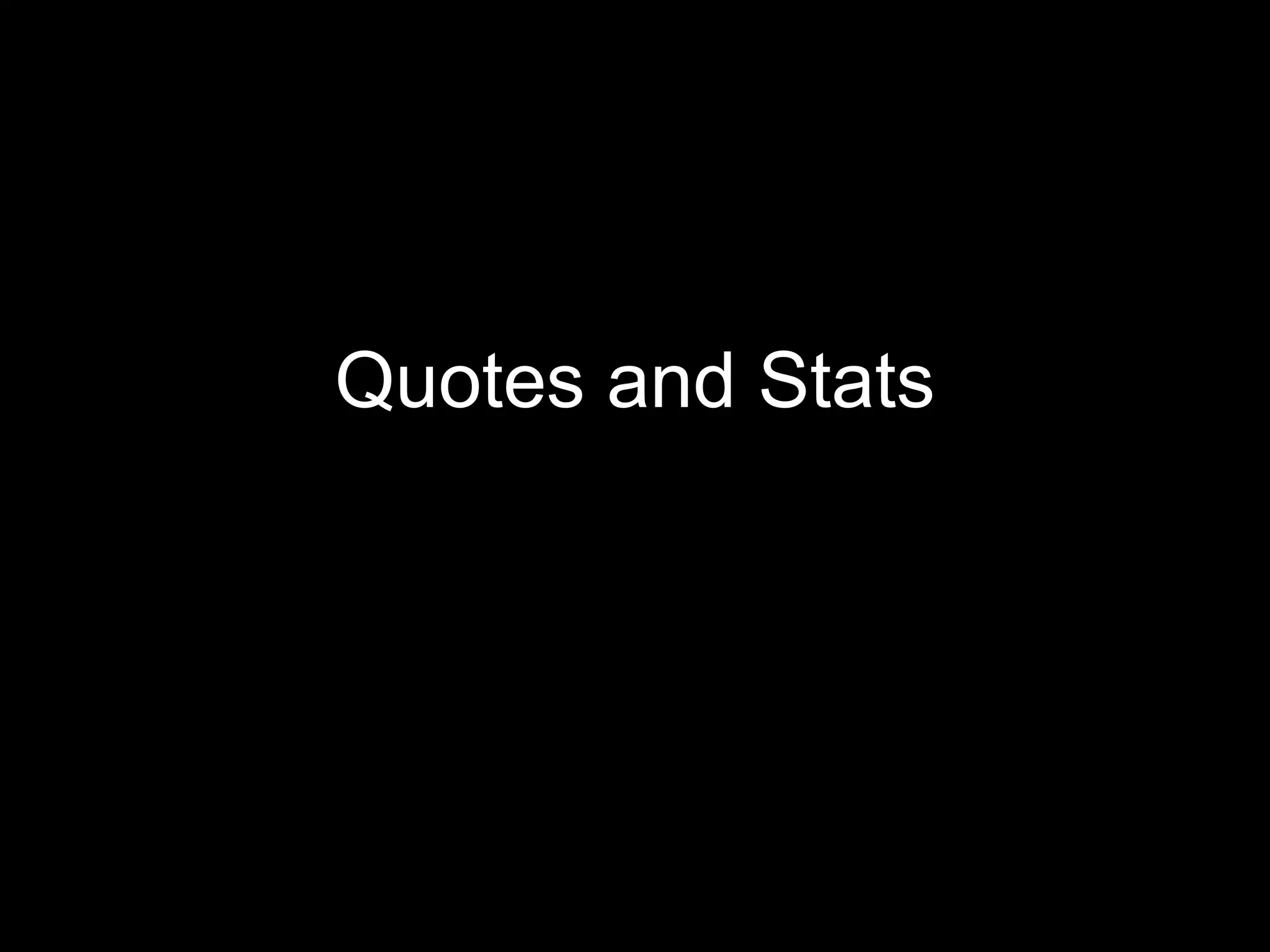 Quotes and Stats