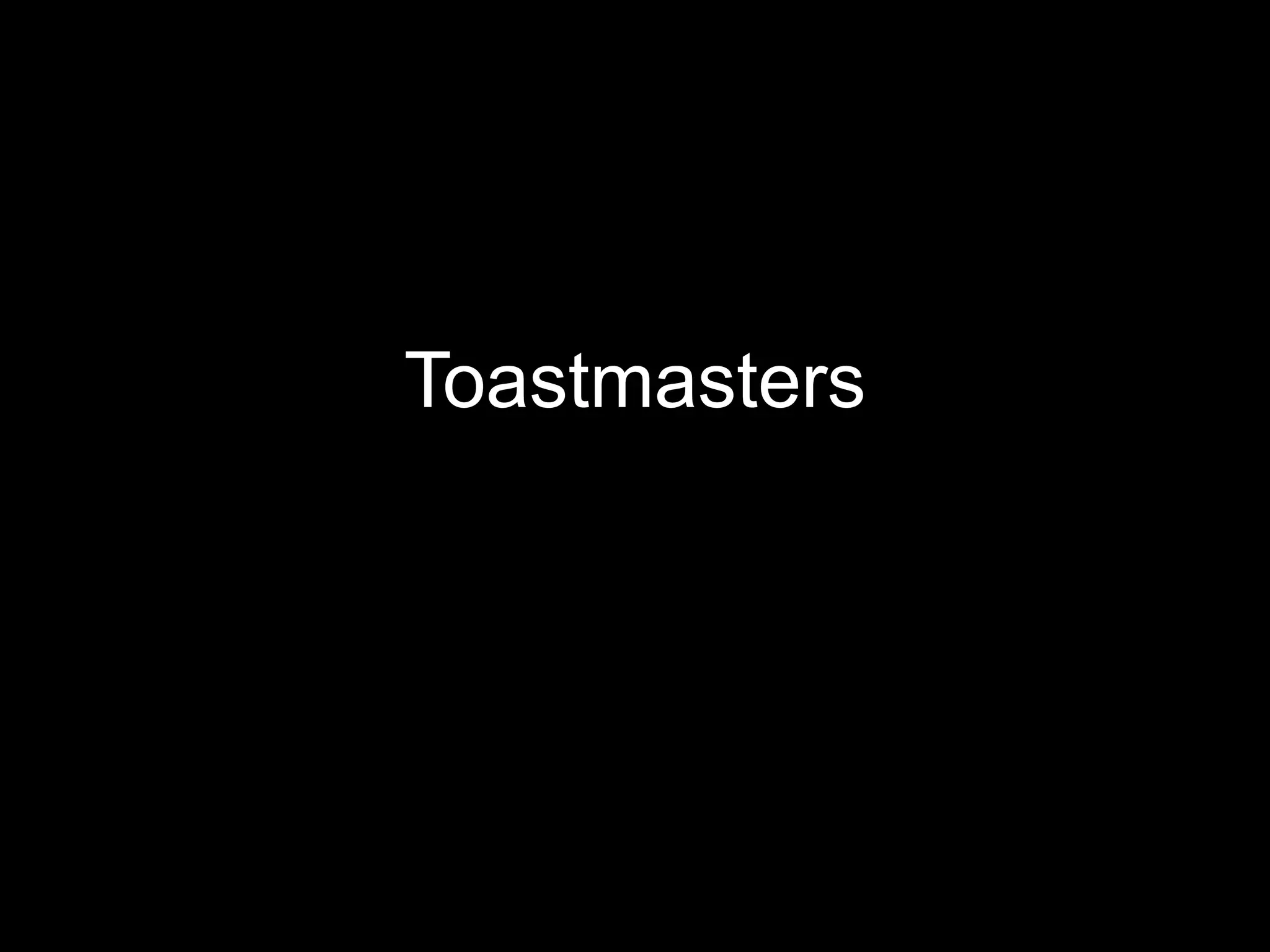 Toastmasters