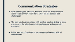 Communication Strategies for Collaboration