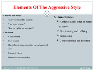 COMMUNICATION STYLE (Final).ppt for students | PPTX