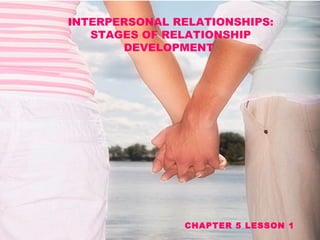 INTERPERSONAL RELATIONSHIPS: STAGES OF RELATIONSHIP DEVELOPMENT  CHAPTER 5 LESSON 1  