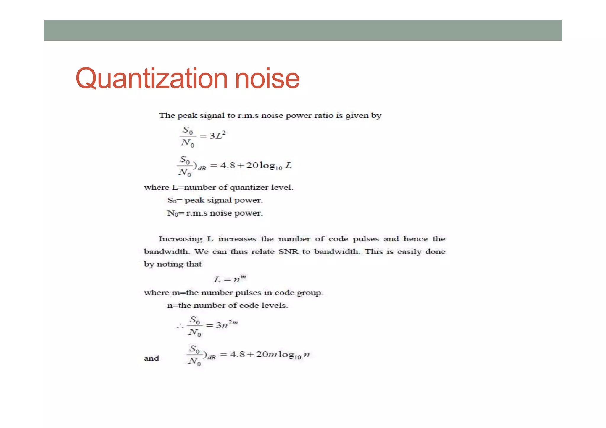 Quantization noise
 