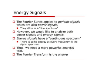 Energy Signals
 
