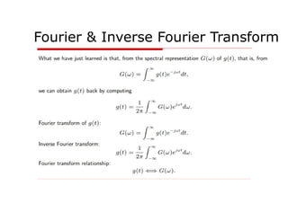 Fourier & Inverse Fourier Transform
 