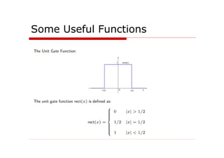 Some Useful Functions
 