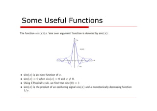 Some Useful Functions
 
