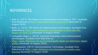 Communication technologies | PPT