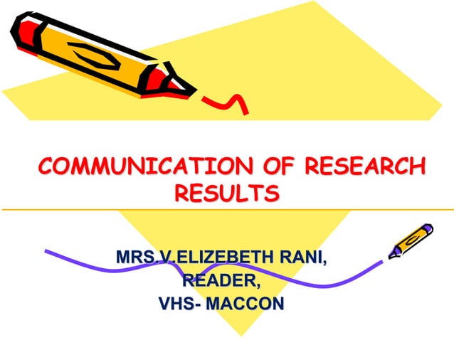 assignment on communication and utilization of research