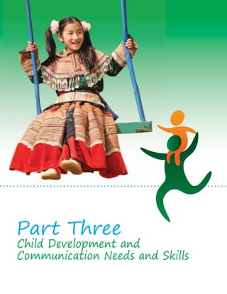 Part Three Child Development and 
Communication Needs and Skills 
 