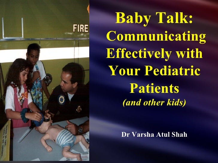 Communication with paediatric patients for medical students