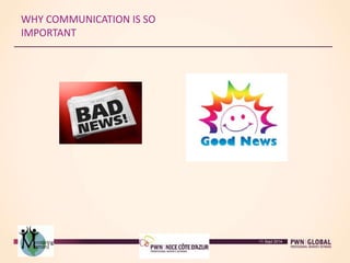 WHY COMMUNICATION IS SO
IMPORTANT
11 Sept 2014
 