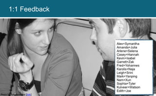 Photo by Ana Karenina [link]
1:1 Feedback
 