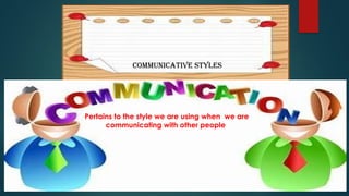 Power Point Presentation of Communicative-styles CO 1.pptx