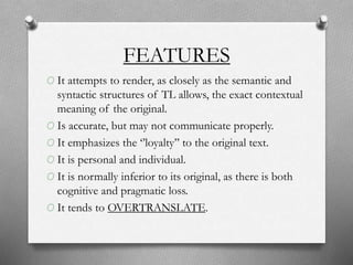 Communicative and semantic translation | PPTX