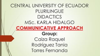 Communicative approach by Fernanda Torres | PPT