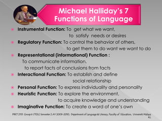 CommunicationPBET 2113  Group 6 (TESL) Semester 2 AY 2009-2010,  Department of Language & Literacy, Faculty of  Education,  Universiti Malaya KL