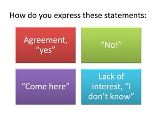 How do you express these statements:
 