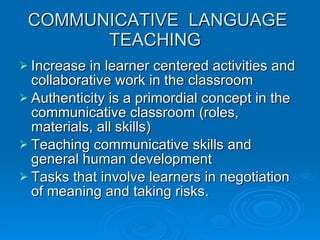 Communicative Language Teaching | PPT