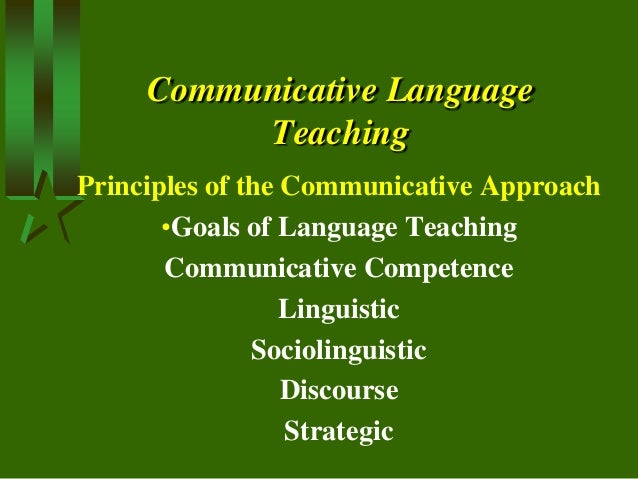 Communicative language teaching essay