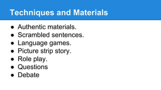 Communicative language teaching | PPTX
