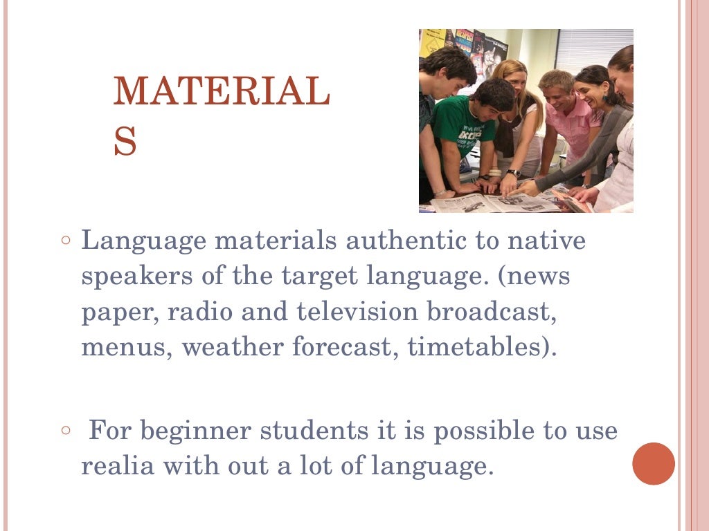 Communicative Language Teaching Method 1 