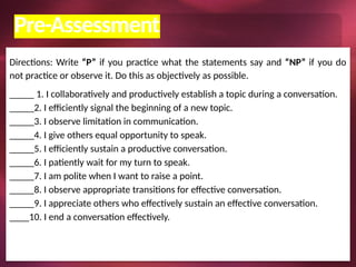 Prep Communcation Module Speech and Oral Communication- Module 5Communicative strategy ppt ...