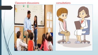 Classroom discussions consultations
 