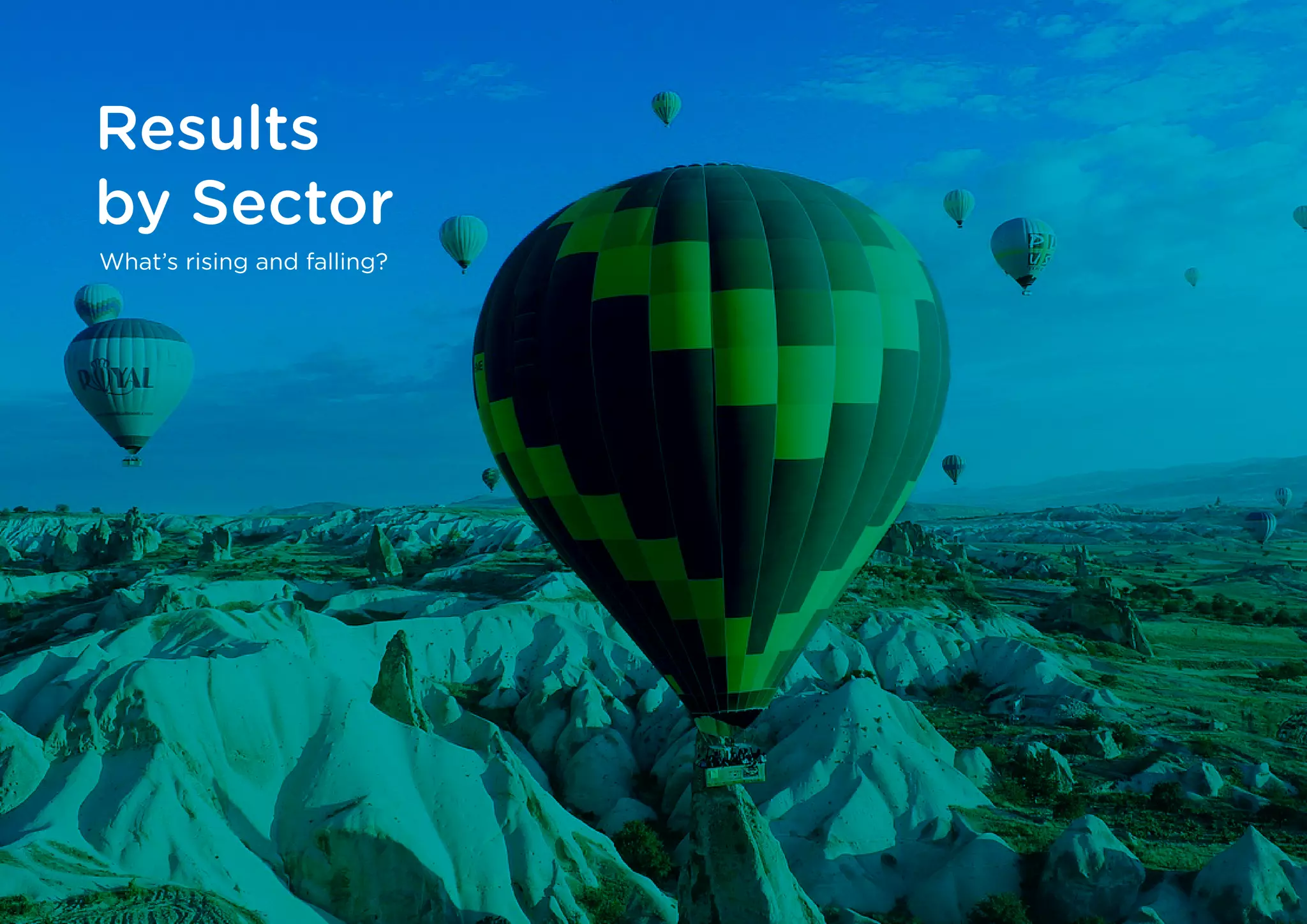 Sectors cover page?
Results
by Sector
What’s rising and falling?
 